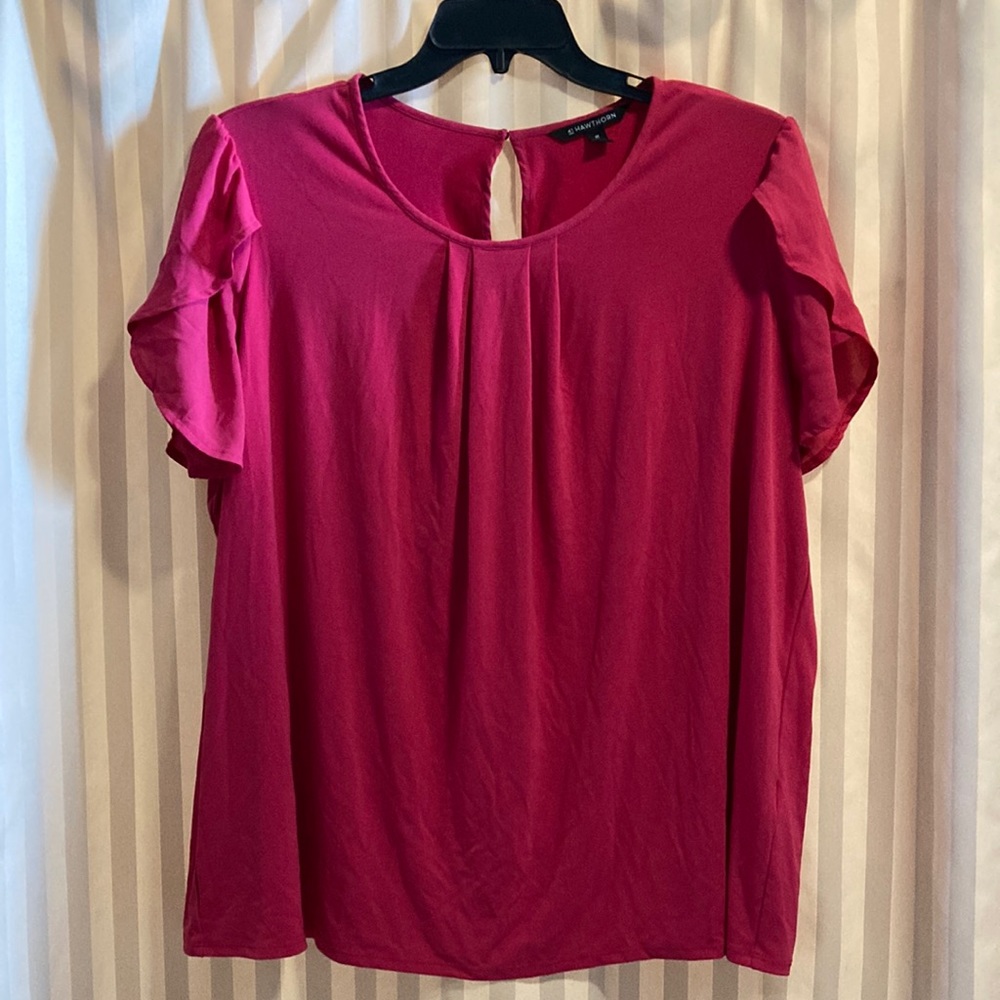 41 Hawthorn Ruffle Sleeve Top. 2X